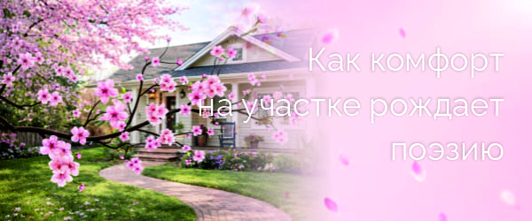 Комфорт на участке рождает поэзию